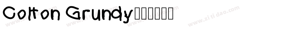 Colton Grundy字体转换